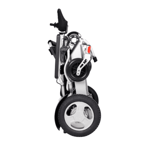 folded Super Heavy Duty Electric Wheelchair D09 by KWK