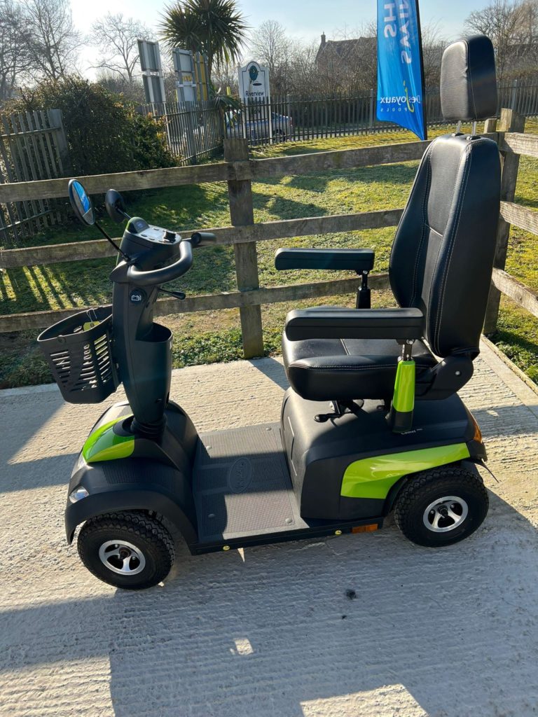 Invacare Comet Pro mobility scooter in green